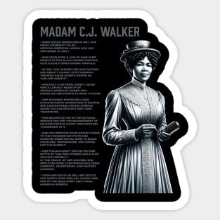 Madam C.J. Walker - Black History Legend Sticker